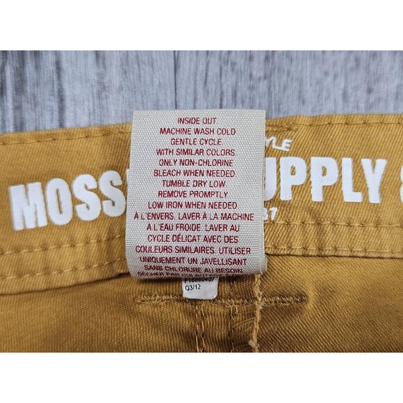 (3/$35) Mossimo Supply Co Jeans Womens 7 Yellow Skinny Fit 6 Stretch Juniors - Picture 6 of 11